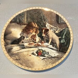 Breakfast In Bed Collectors Plate From A Victorian Childhood Series GUC